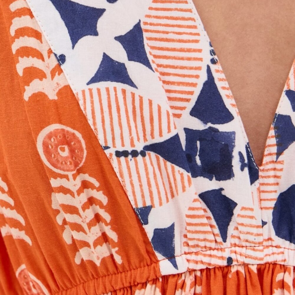 Marea by Liz Joy Milla Caftan Cover-Up Beach Dress - XS - Picture 3 of 9